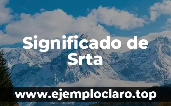 Significado de Srta