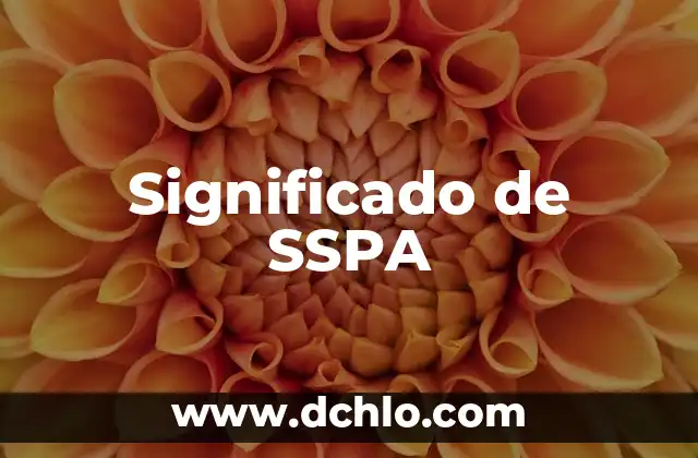 Significado Denominación de la Norma 8 Significado de SSPA