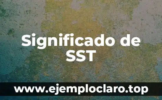 Significado de SST