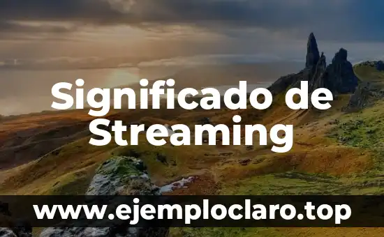 Significado de Sto 8 Significado de Streaming