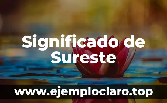 Significado de Suplir 5 Significado de Sureste