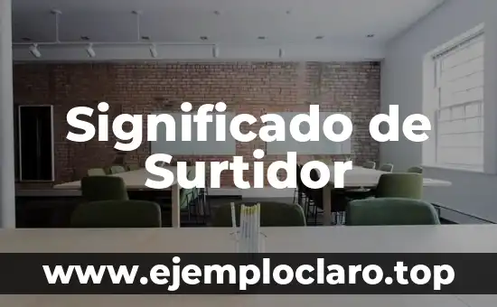 Significado de Surtidor