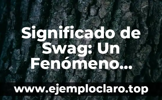 Significado de Swag: Un Fenómeno Cultural