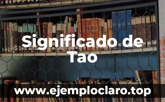 Significado de Tao