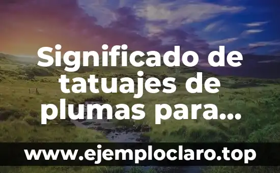 El Nombre de las Embarcaciones: Un Viaje al Origen del Significado 8 Significado de tatuajes de plumas para mujeres