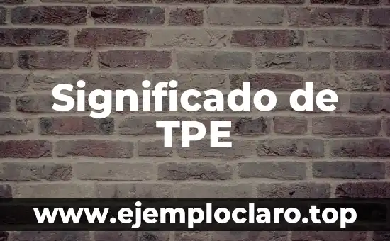 El significado de infestar 4 Significado de TPE