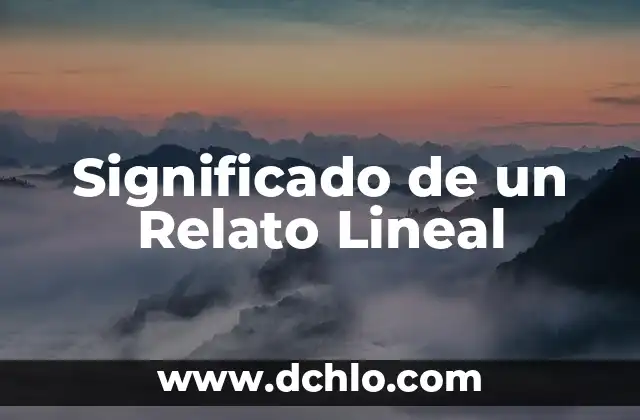 Como hacer interpolación lineal 5 Significado de un Relato Lineal