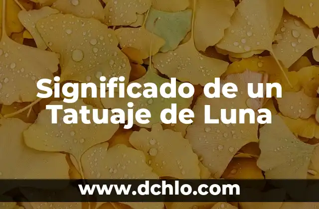 Flor de Tulipán Tatuaje Significado 3 Significado de un Tatuaje de Luna