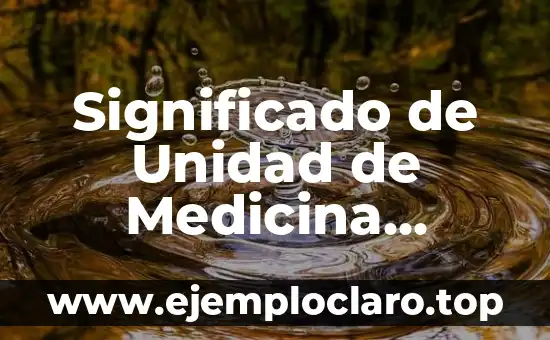 Significado de Unidad de Medicina Familiar: Todo lo que Debes Saber
