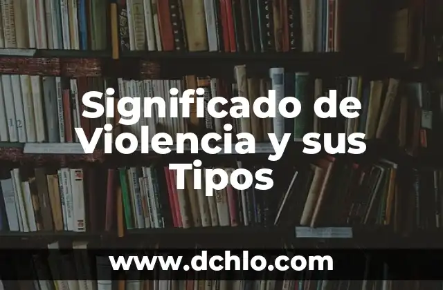 ¿Qué es el Software del Ordenador? Definición y Tipos 3 Significado de Violencia y sus Tipos