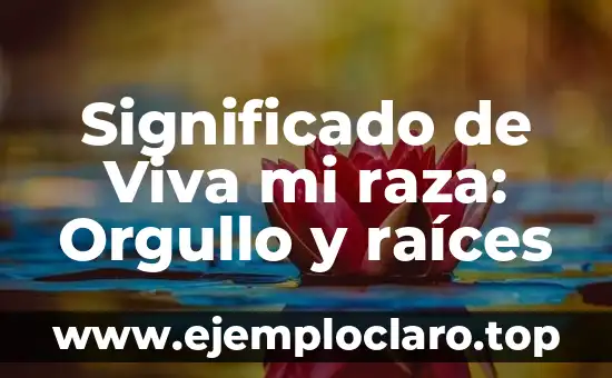 Significado de Viva mi raza: Orgullo y raíces