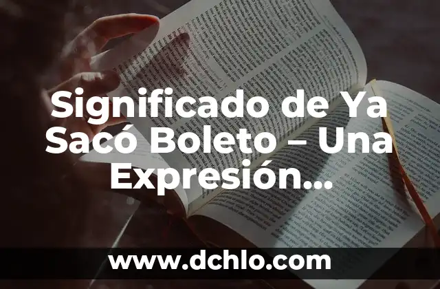 Cómo Lavar un Saco de Dormir: Guía Detallada y Práctica 8 Significado de Ya Sacó Boleto – Una Expresión Argentina con Gran Colorido