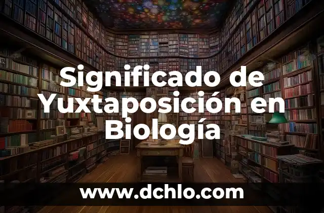 Significado de Filiforme - Un Enfoque en la Biología Vegetal 4 Significado de Yuxtaposición en Biología