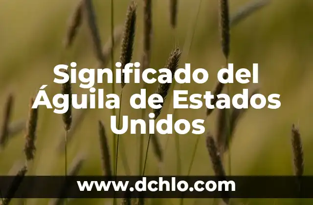 El Simbolismo de Tres Elefantes Unidos 3 Significado del Águila de Estados Unidos
