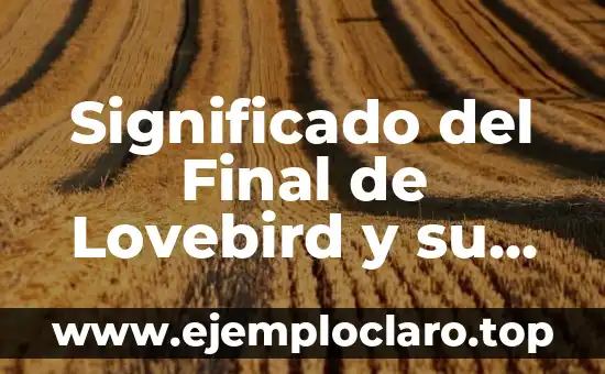 Significado del Final de Lovebird y su Sentido