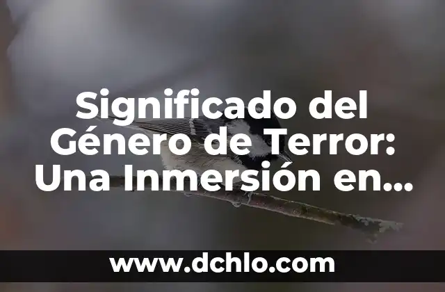 Metal Gear Solid PS4 Ground Zeroes: Una Nueva Era de Inmersión 8 Significado del Género de Terror: Una Inmersión en el Miedo
