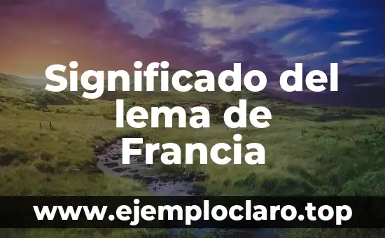 La Primera Etapa del Tour de Francia: Todo lo que Necesitas Saber 5 Significado del lema de Francia