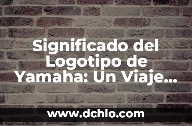 Significado del Logotipo de YouCat 7 Significado del Logotipo de Yamaha: Un Viaje al Corazón de la Marca