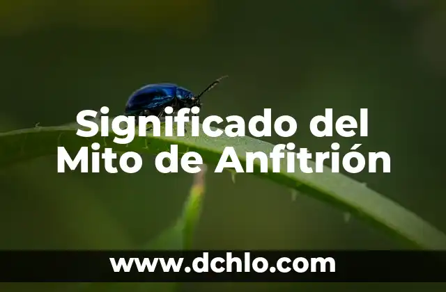 Significado del Mito de Calisto 4 Significado del Mito de Anfitrión