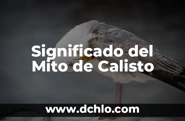 El Mito de Niobe Significado 5 Significado del Mito de Calisto