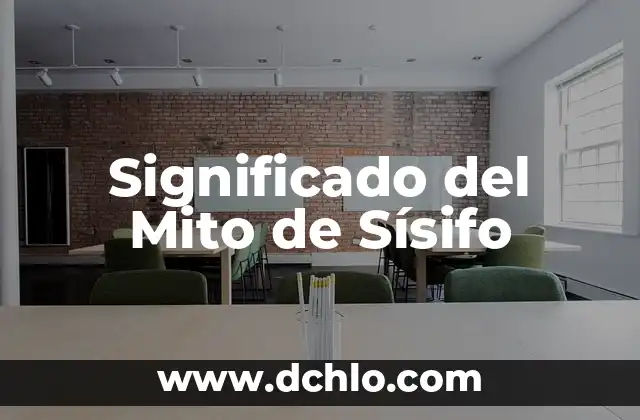 Significado del Mito de Calisto 8 Significado del Mito de Sísifo