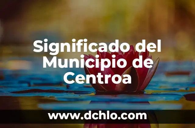 Significado del Municipio de Nachj 7 Significado del Municipio de Centroa