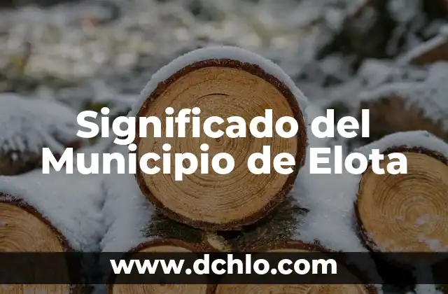 Significado del Municipio de Esquinapa 5 Significado del Municipio de Elota