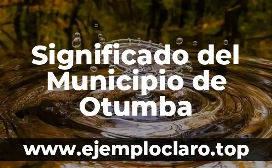 Significado del Municipio de Otumba