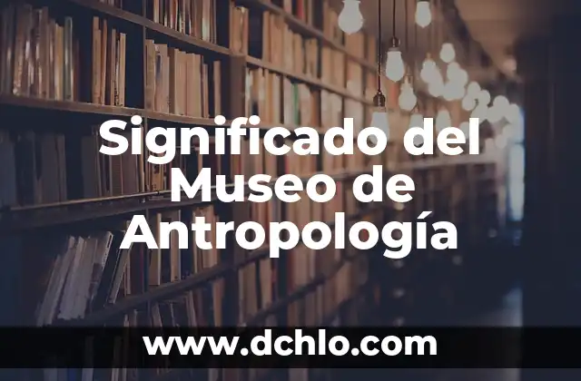 Mezquita: Significado y Orígenes 4 Significado del Museo de Antropología
