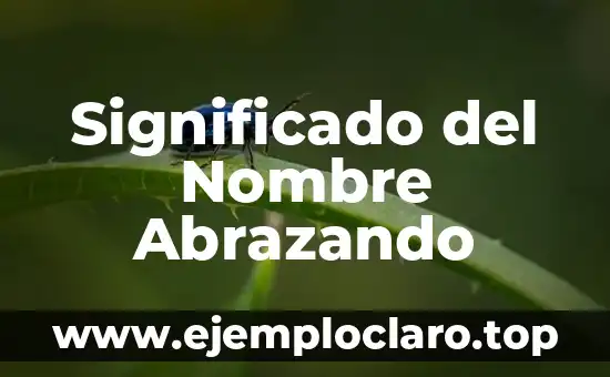 Significado del Nombre Abrazando