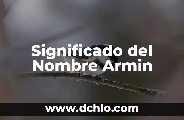 Significado del Nombre de Armida 8 Significado del Nombre Armin