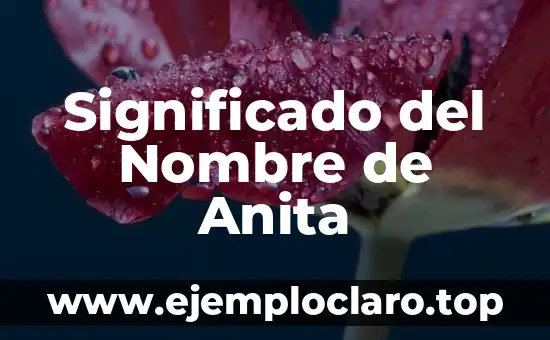 Significado del Nombre de Anita