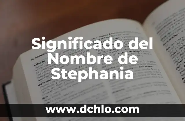 Significado del Nombre de Fernanda 4 Significado del Nombre de Stephania