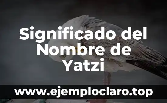 Significado del Nombre de Yatzi