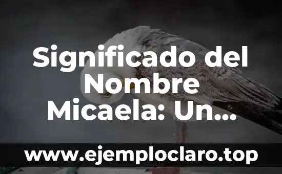 Significado del Nombre Katia: Orígenes y Curiosidades 4 Significado del Nombre Micaela: Un Análisis Detallado