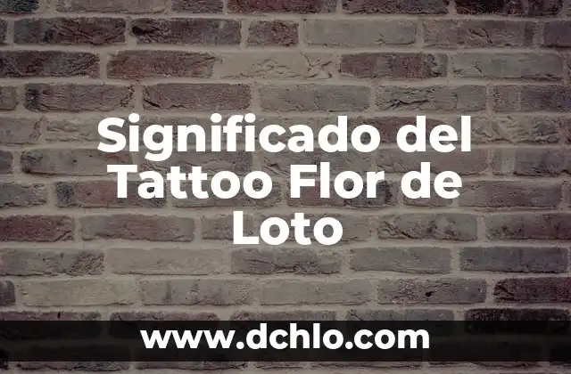 Unalome con Flor de Loto Significado - Un Símbolo de Espiritualidad 4 Significado del Tattoo Flor de Loto