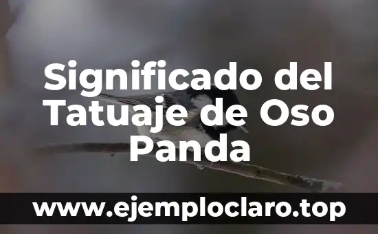 Significado del Tatuaje de Oso Panda