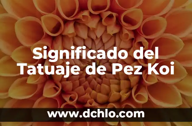 Significado del Tatuaje de Pantera Negra 6 Significado del Tatuaje de Pez Koi