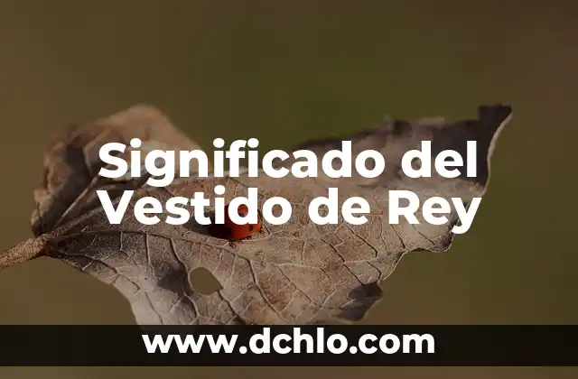 El Soplillo: Un Instrumento Musical con un Profundo Significado 6 Significado del Vestido de Rey