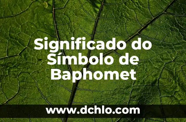 O Significado do Símbolo da Radiologia 5 Significado do Símbolo de Baphomet