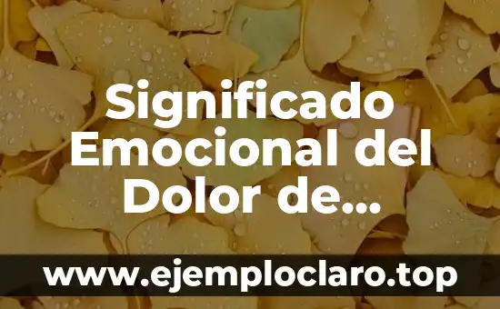 Significado Emocional del Dolor de Cabeza