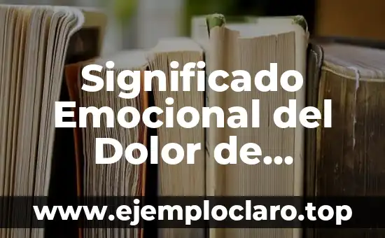 Significado Emocional del Dolor de Rodillas