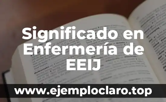 Intervenciones de enfermería NIC significado 4 Significado en Enfermería de EEIJ