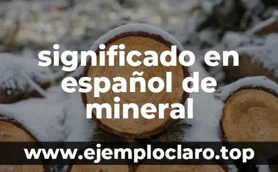 El Origen y el Significado de Freddy: Un Viaje al Pasado 4 significado en español de mineral