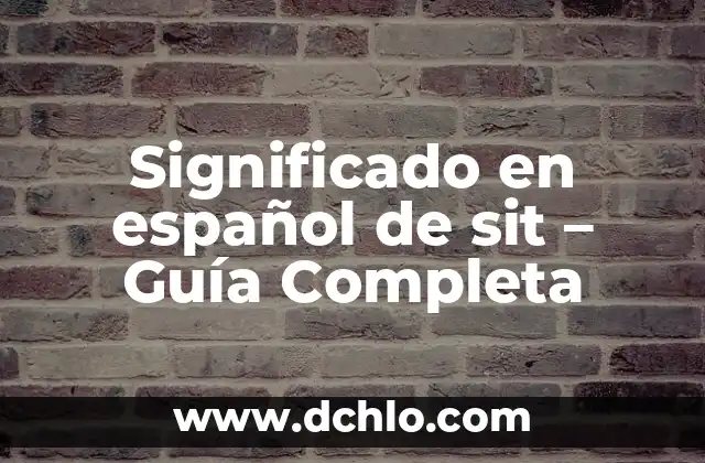 El Significado del Color de las Mariposas 3 Significado en español de sit – Guía Completa