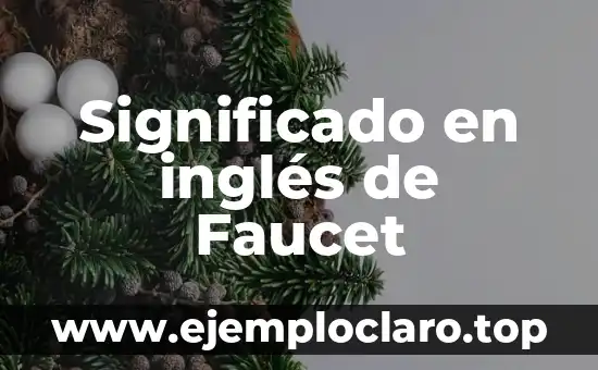 Proezas en Inglés: Un Viaje al Significado y Usos 4 Significado en inglés de Faucet
