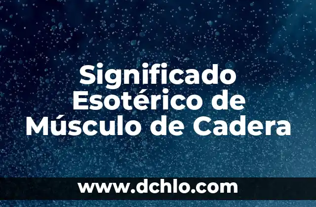 ¿Cuál es el significado de Panda? 6 Significado Esotérico de Músculo de Cadera