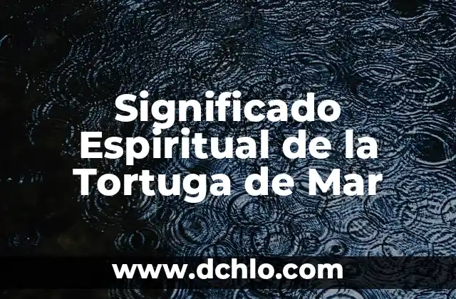 Planta espuma de mar significado 6 Significado Espiritual de la Tortuga de Mar