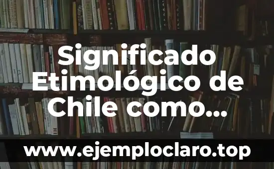 Significado Etimológico de Chile como País: Un Viaje por su Origen Histórico