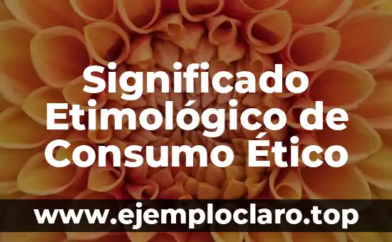 Cómo hacer aceite de linaza para consumo 4 Significado Etimológico de Consumo Ético